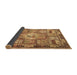 Sideview of Medallion Brown Traditional Rug, tr4451brn