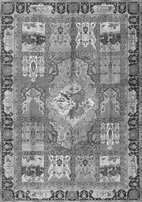 Medallion Gray Traditional Rug, tr4451gry