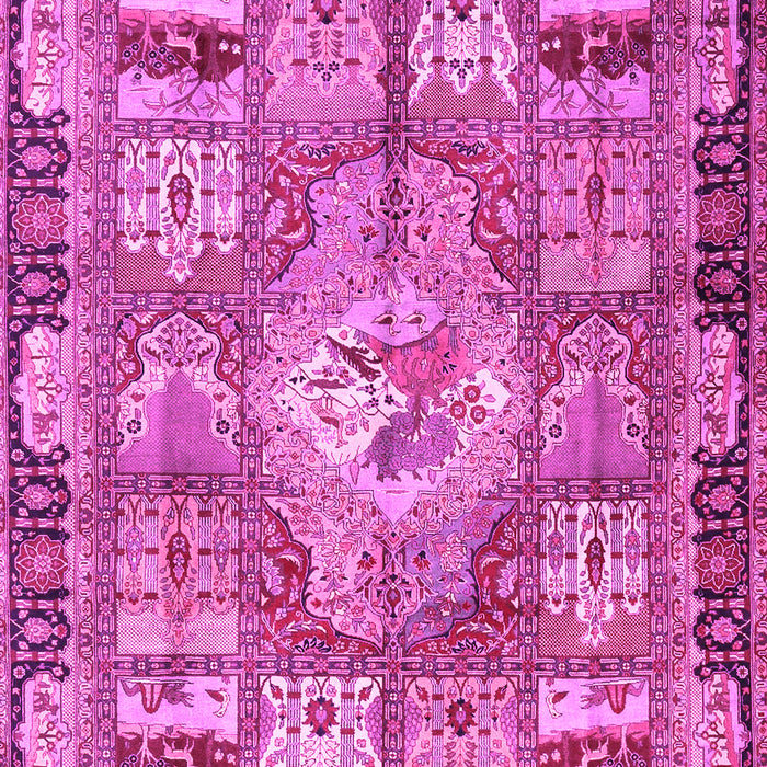 Medallion Pink Traditional Rug, tr4451pnk