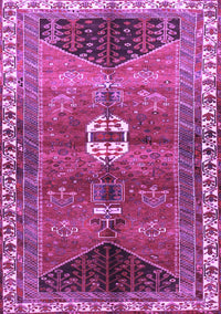 Medallion Purple Traditional Rug, tr4452pur