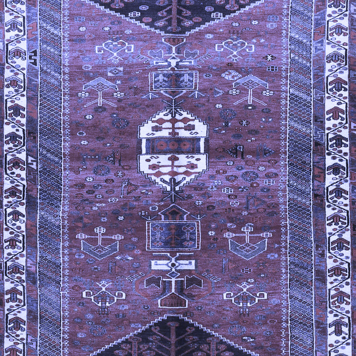 Medallion Blue Traditional Rug, tr4452blu
