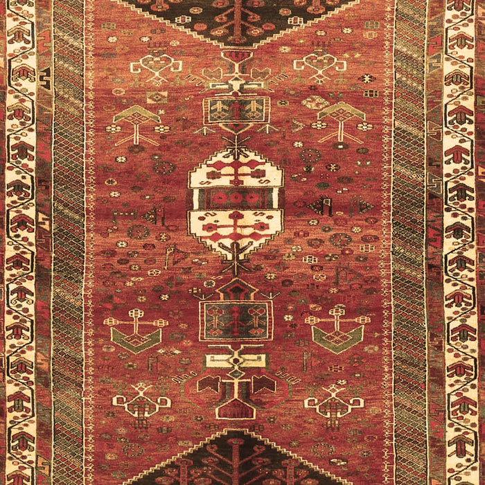 Medallion Brown Traditional Rug, tr4452brn