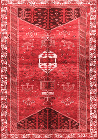 Medallion Red Traditional Rug, tr4452red