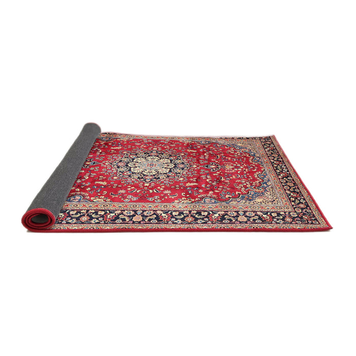 Sideview of Traditional Fire Brick Red Persian Rug, tr4453