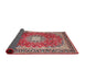 Sideview of Traditional Fire Brick Red Persian Rug, tr4453