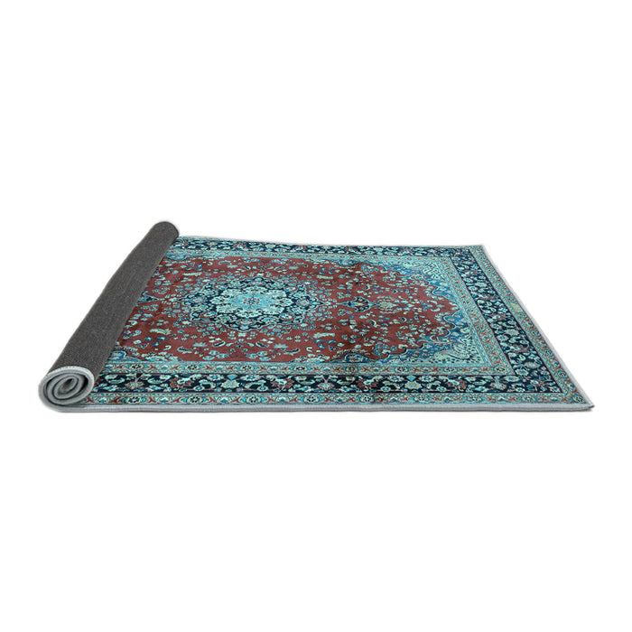 Sideview of Persian Light Blue Traditional Rug, tr4453lblu