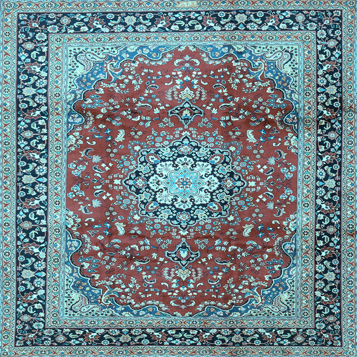 Square Persian Light Blue Traditional Rug, tr4453lblu