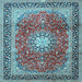 Square Persian Light Blue Traditional Rug, tr4453lblu