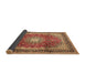 Sideview of Persian Brown Traditional Rug, tr4453brn