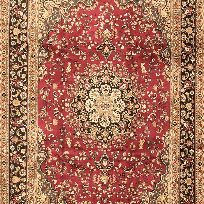 Machine Washable Persian Brown Traditional Rug, wshtr4453brn