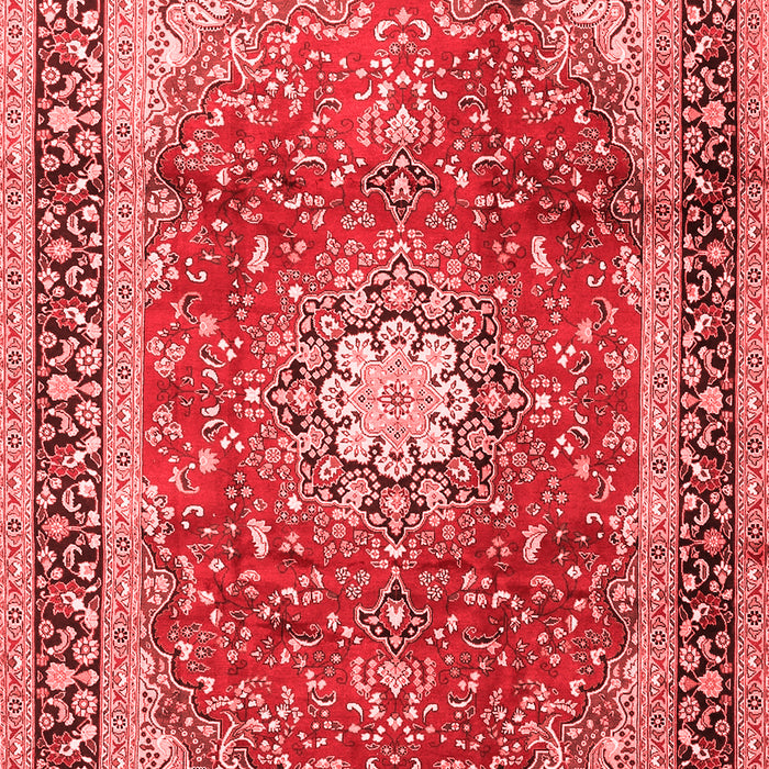 Machine Washable Persian Red Traditional Rug, wshtr4453red
