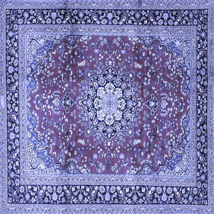 Square Persian Blue Traditional Rug, tr4453blu
