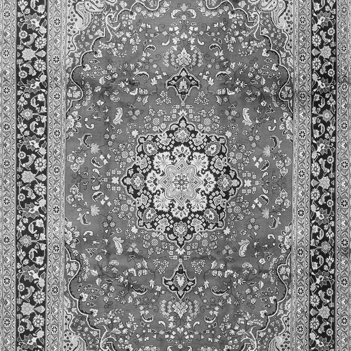 Serging Thickness of Machine Washable Persian Gray Traditional Rug, wshtr4453gry