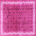 Square Persian Pink Traditional Rug, tr4455pnk