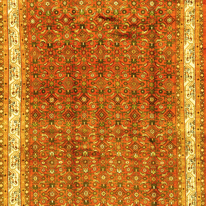 Machine Washable Persian Yellow Traditional Rug, wshtr4455yw