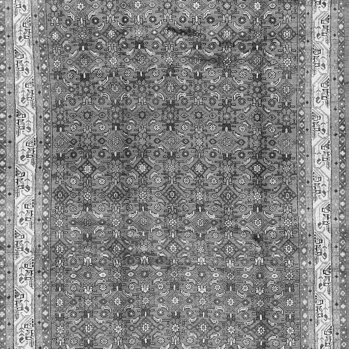 Serging Thickness of Machine Washable Persian Gray Traditional Rug, wshtr4455gry