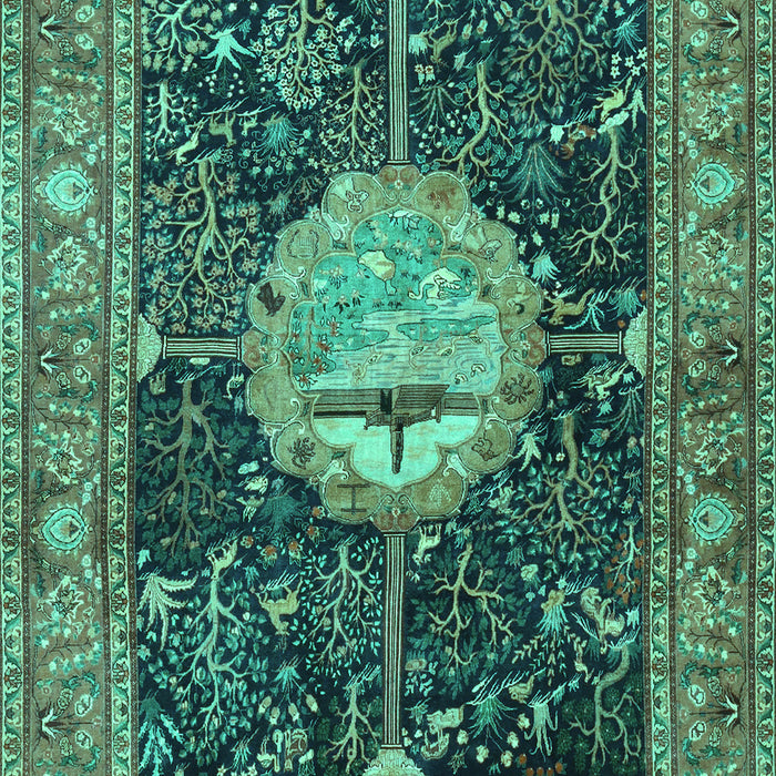 Persian Turquoise Traditional Rug, tr4456turq
