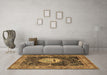 Machine Washable Persian Brown Traditional Rug in a Living Room,, wshtr4456brn