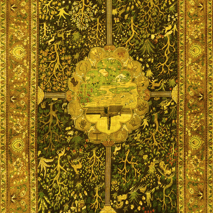 Persian Yellow Traditional Rug, tr4456yw