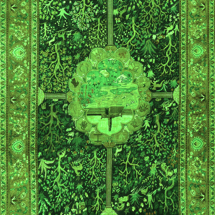 Persian Green Traditional Rug, tr4456grn