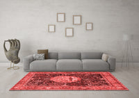 Machine Washable Persian Red Traditional Rug, wshtr4456red