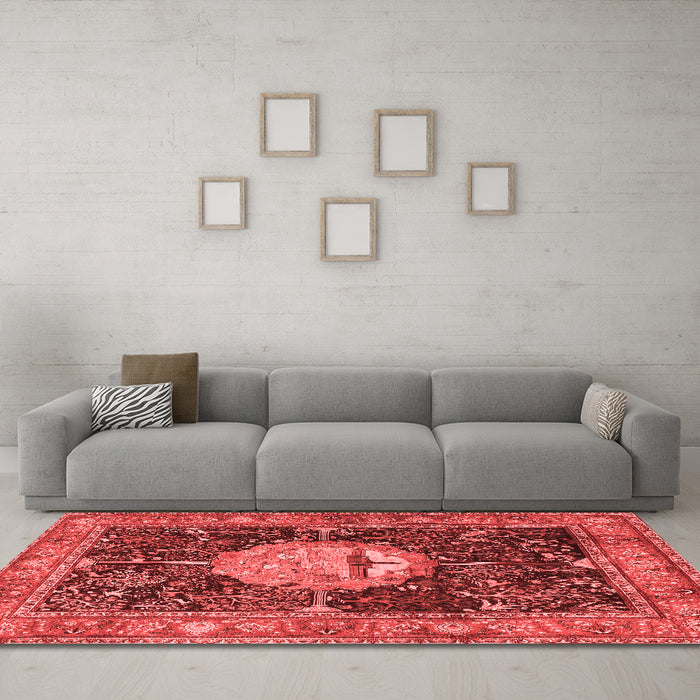 Traditional Red Washable Rugs