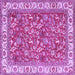 Square Persian Purple Traditional Rug, tr4457pur