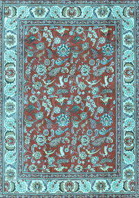 Persian Light Blue Traditional Rug, tr4457lblu