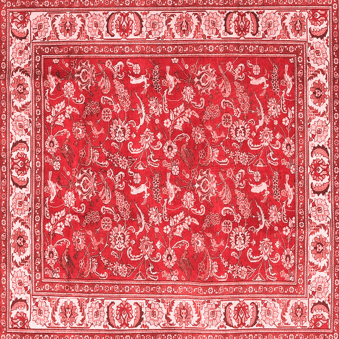 Machine Washable Persian Red Traditional Rug, wshtr4457red