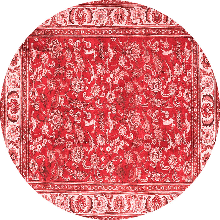 Machine Washable Persian Red Traditional Rug, wshtr4457red