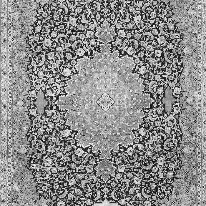 Medallion Gray Traditional Rug, tr4458gry