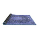 Sideview of Medallion Blue Traditional Rug, tr4458blu