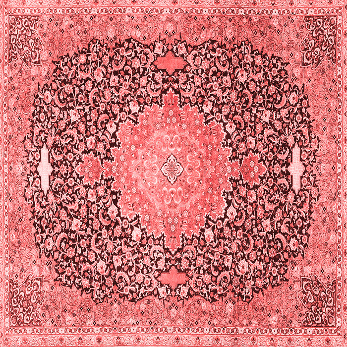 Medallion Red Traditional Rug, tr4458red