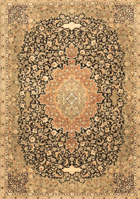 Medallion Brown Traditional Rug, tr4458brn