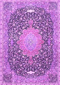 Medallion Purple Traditional Rug, tr4458pur