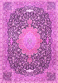 Medallion Pink Traditional Rug, tr4458pnk