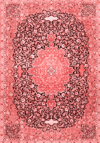 Medallion Red Traditional Rug, tr4458red