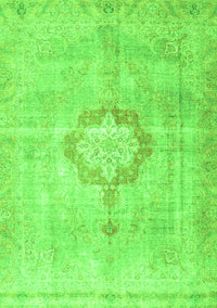 Medallion Green Traditional Rug, tr4459grn