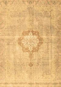 Medallion Brown Traditional Rug, tr4459brn