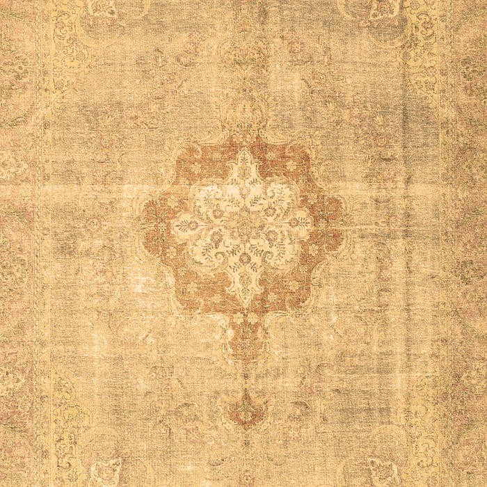 Medallion Brown Traditional Rug, tr4459brn