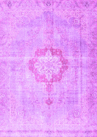 Medallion Purple Traditional Rug, tr4459pur