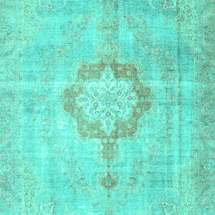 Medallion Turquoise Traditional Rug, tr4459turq