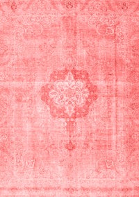 Medallion Red Traditional Rug, tr4459red