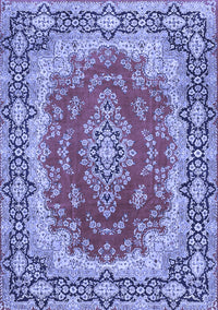 Medallion Blue Traditional Rug, tr445blu