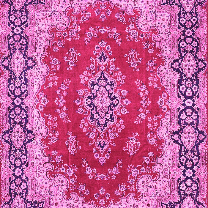 Medallion Pink Traditional Rug, tr445pnk