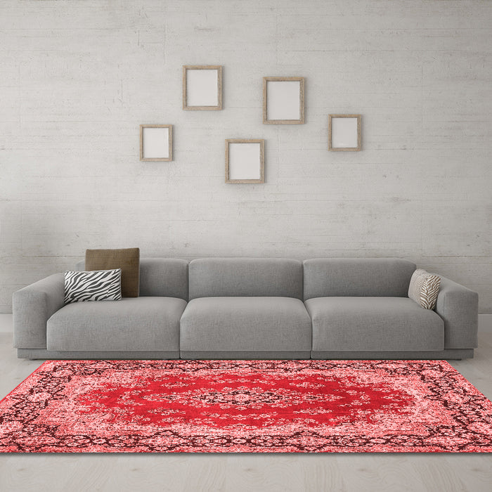 Traditional Red Washable Rugs