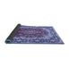 Sideview of Medallion Blue Traditional Rug, tr445blu