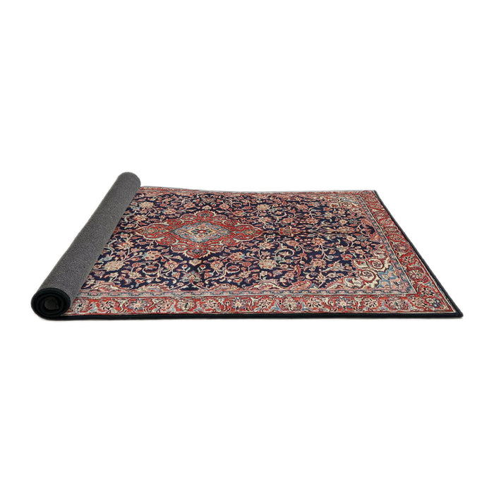 Sideview of Traditional Tan Brown Medallion Rug, tr4460