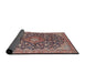 Sideview of Traditional Tan Brown Medallion Rug, tr4460