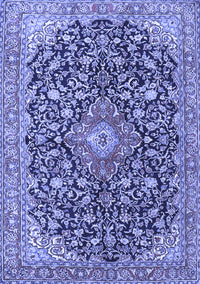 Medallion Blue Traditional Rug, tr4460blu